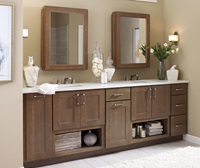 Vanity Mirror with Side Pullouts Schrock