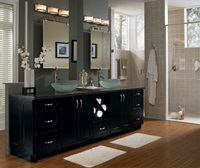 Contemporary Black Bathroom Cabinets Schrock