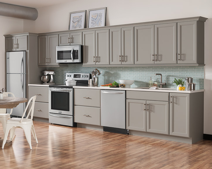 Gray Shaker Style Kitchen