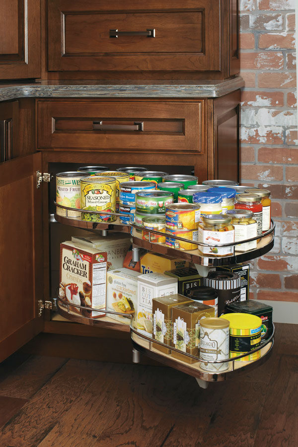 Corner Base Kitchen Cabinet with Drawers, Base Cabinets