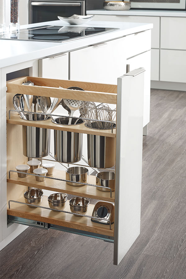 Base Utensil Pantry Pull Out Cabinet, Pull Out Cabinets