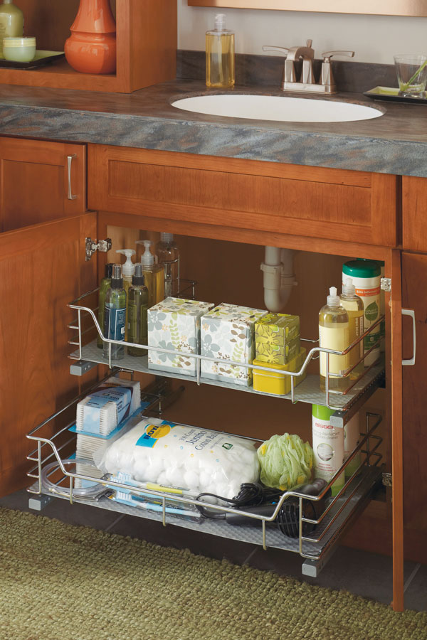 Under Sink Pullout U-Shape Organizer