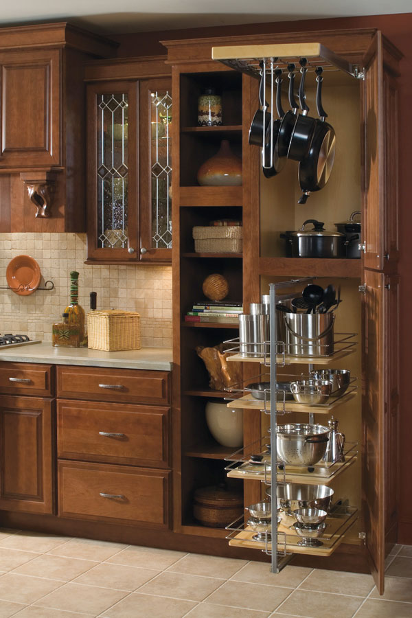 utility storage cabinet with pantry pull-out - schrock