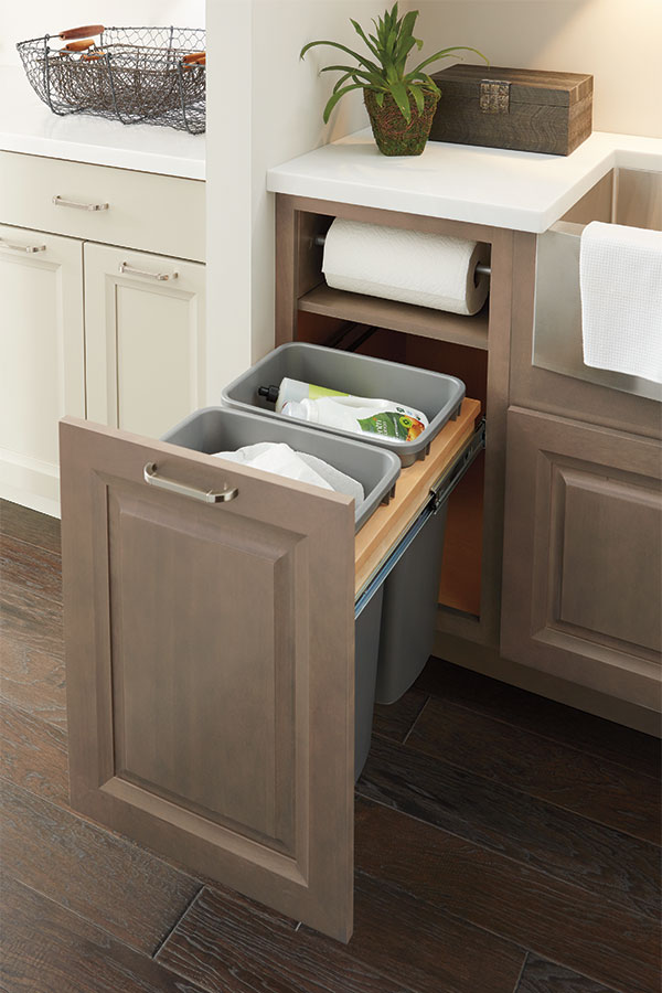 base paper towel cabinet - schrock cabinetry