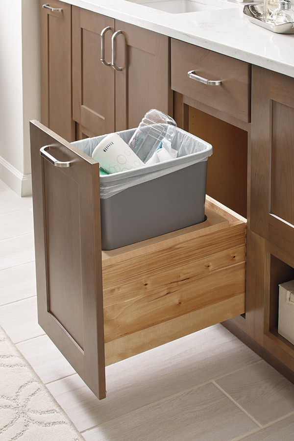 Vanity Wastebasket Cabinet Schrock Cabinetry