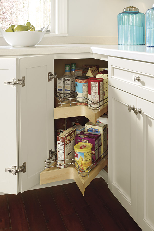 Lazy Susan Cabinet With Pull Out Schrock Cabinetry