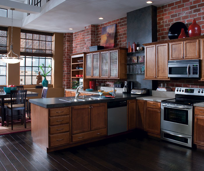 Contemporary Maple Kitchen Cabinets Schrock
