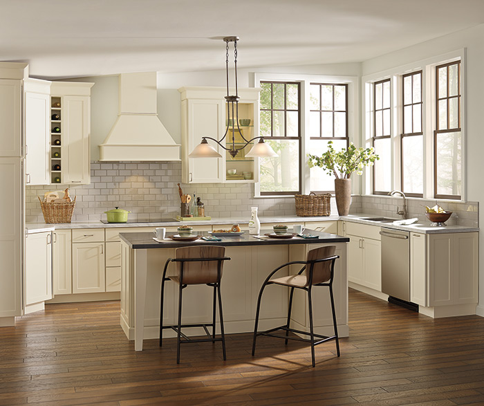 Off White Transitional Shaker Kitchen