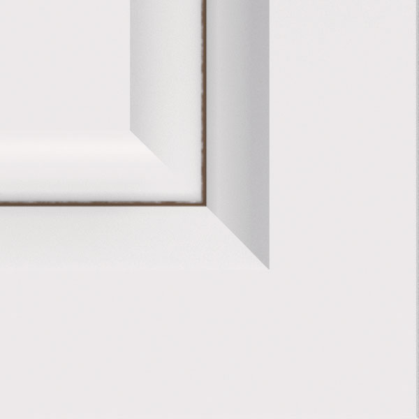 White with Toasted Almond Detail