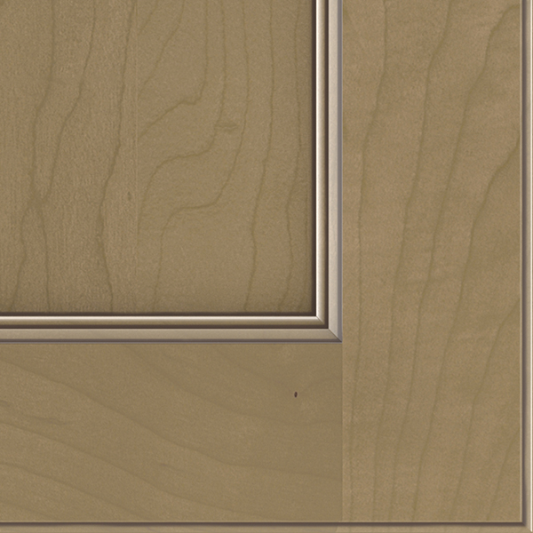 Buckskin with Amaretto Creme Penned on Maple - Schrock Cabinetry