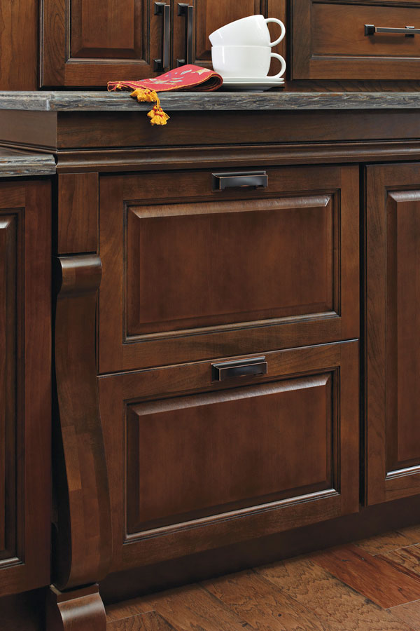 Three Drawer Corner Cabinet - Schrock Cabinetry