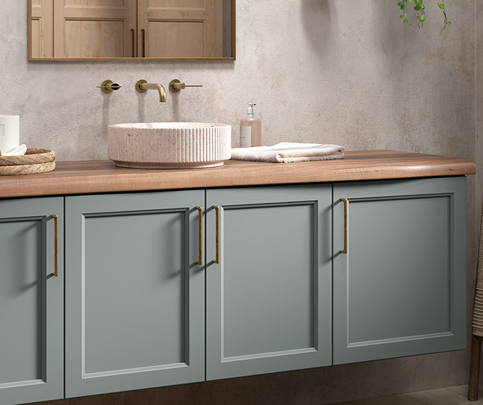 Floating Blue Vanity