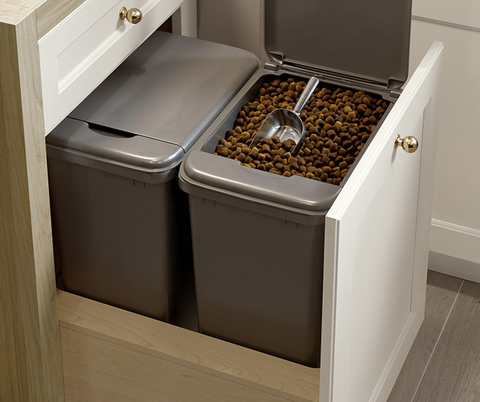 White Laundry Room with Dog Wash Station